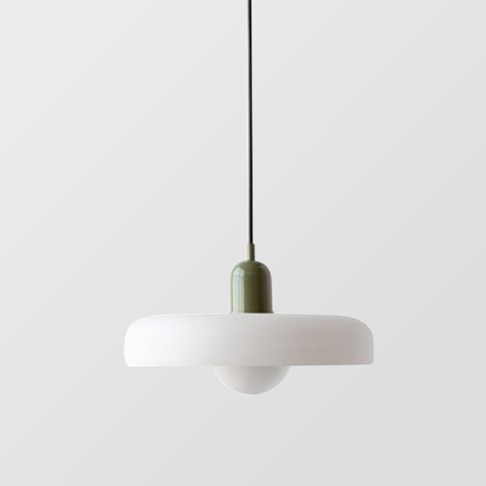 Pendant lamp made of colored glass