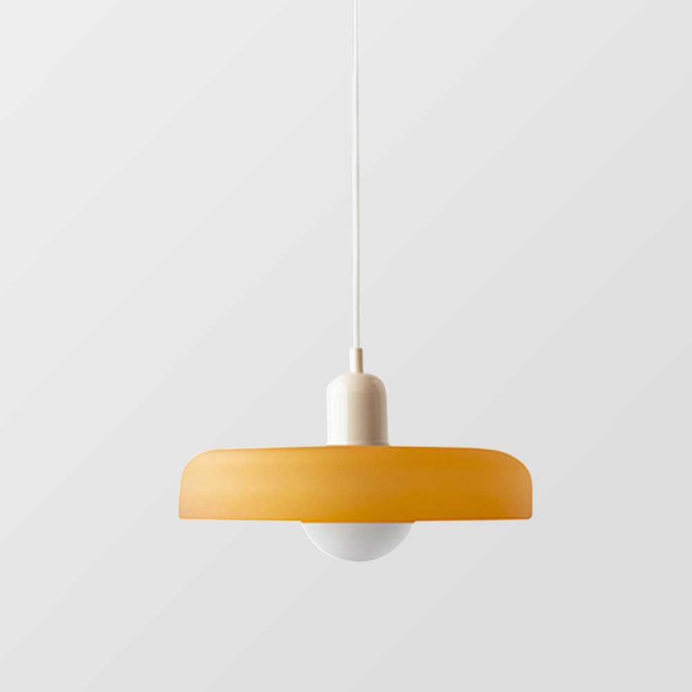Pendant lamp made of colored glass