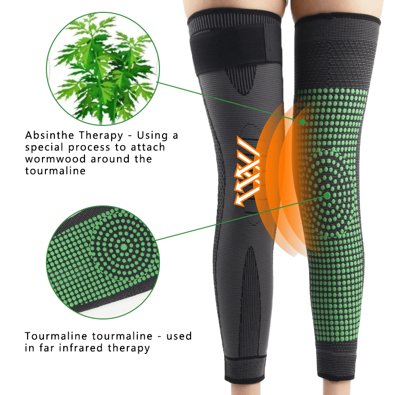 Self-heating knee brace: fast pain relief