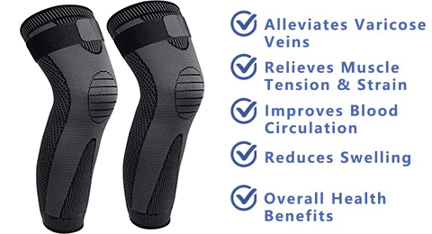 Self-heating knee brace: fast pain relief