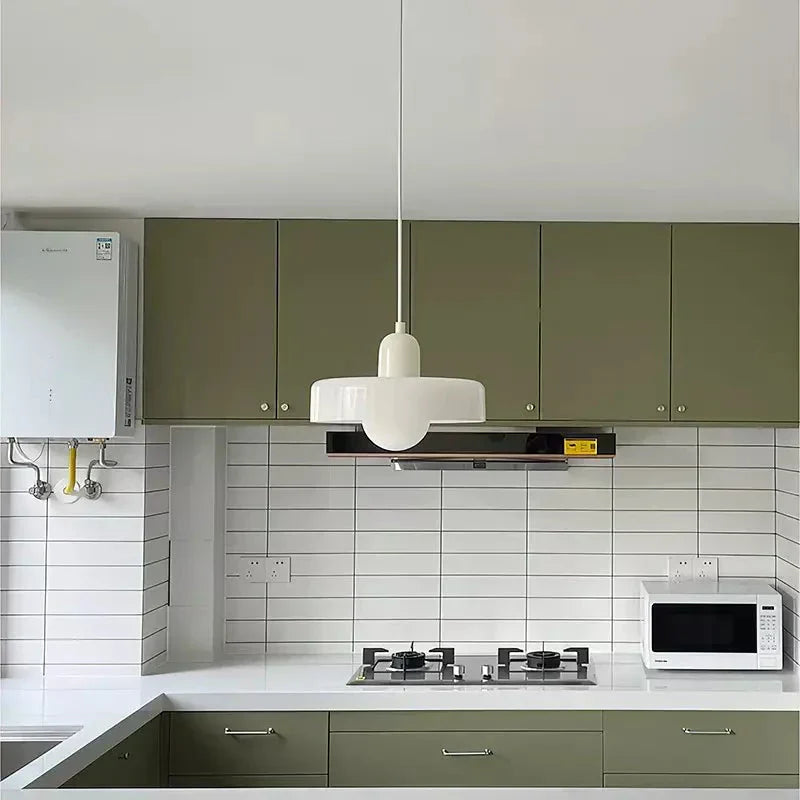 Pendant lamp made of colored glass