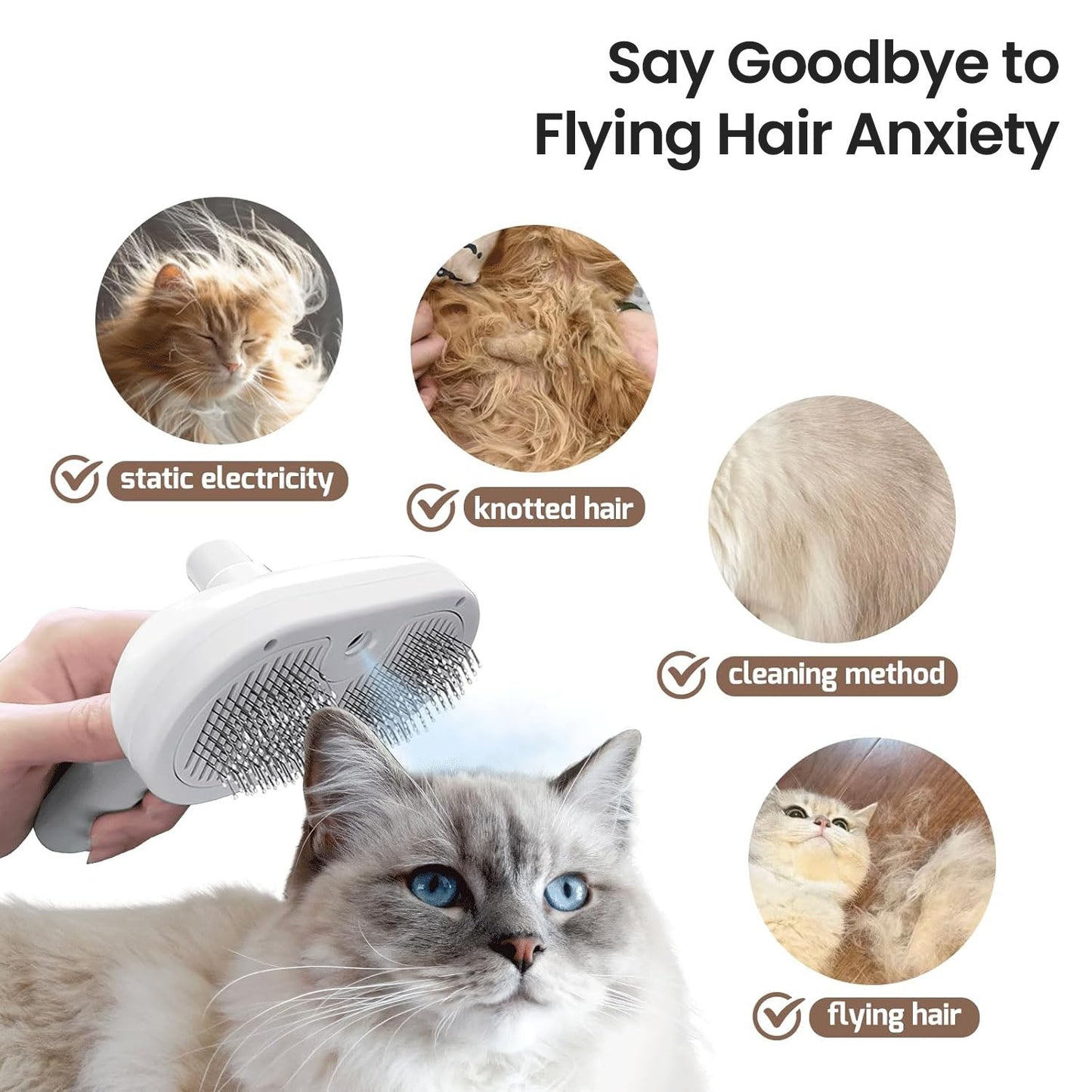Pawlish Pet Grooming Brush