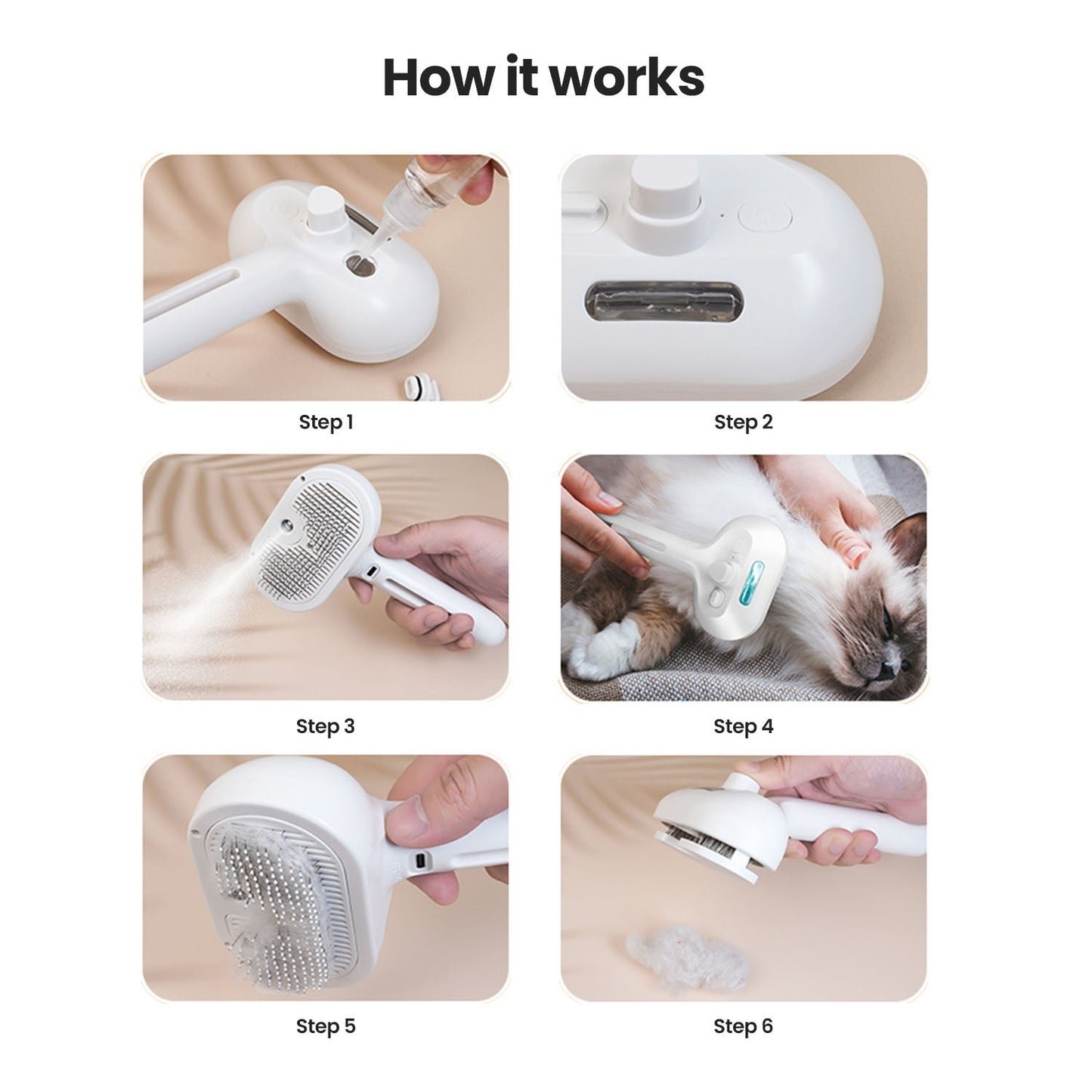Pawlish Pet Grooming Brush