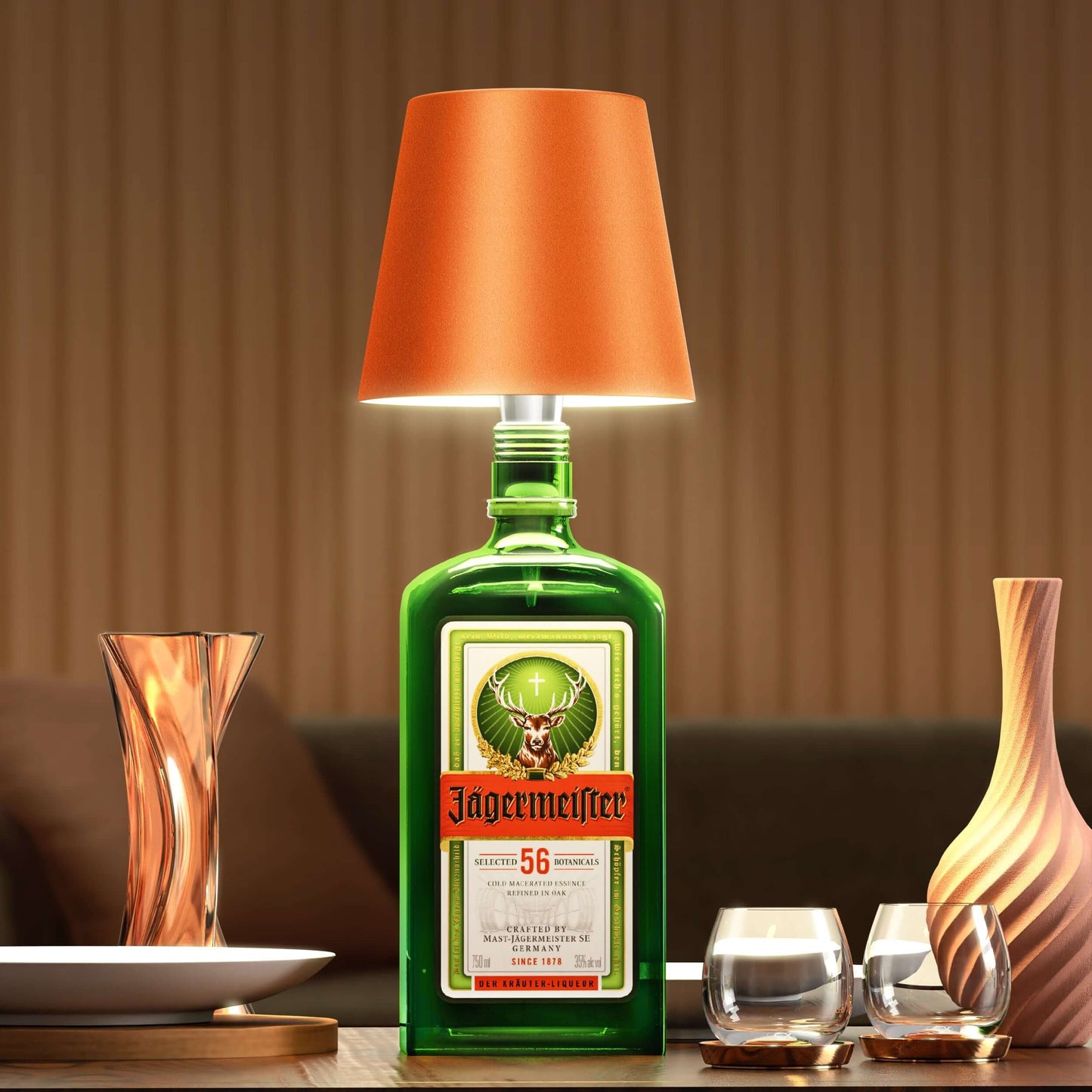 Wireless Bottle Lamp – Elegant and Original Lighting