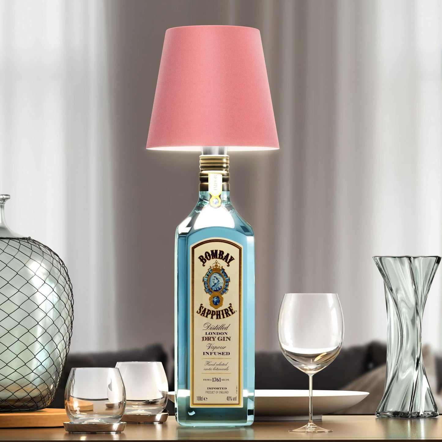 Wireless Bottle Lamp – Elegant and Original Lighting