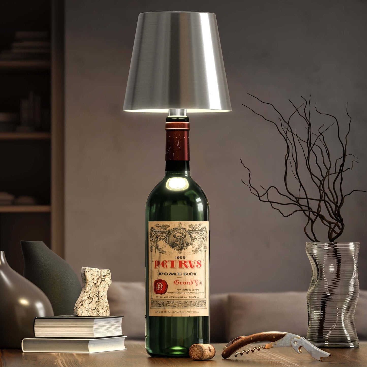Wireless Bottle Lamp – Elegant and Original Lighting