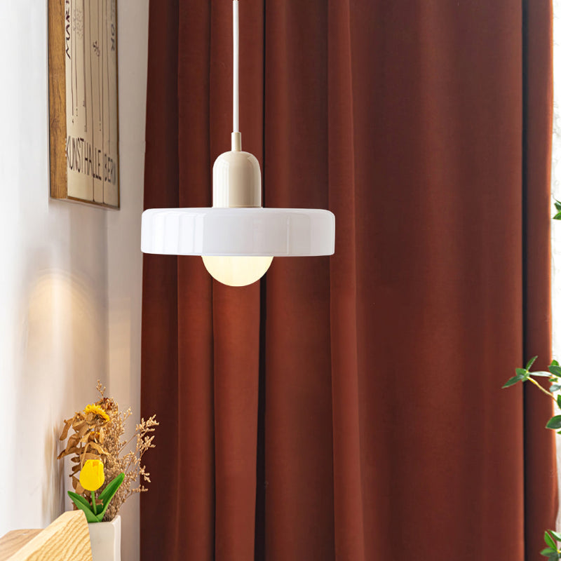 Pendant lamp made of colored glass