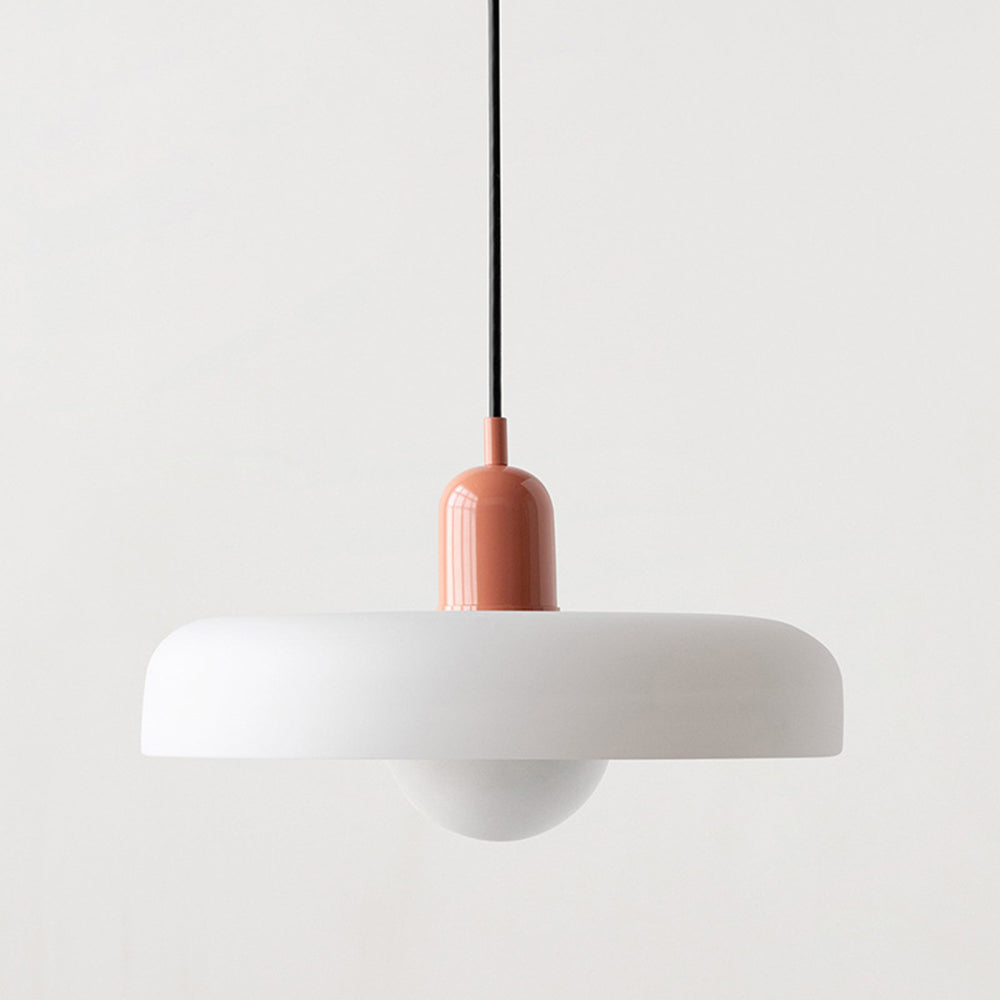 Pendant lamp made of colored glass