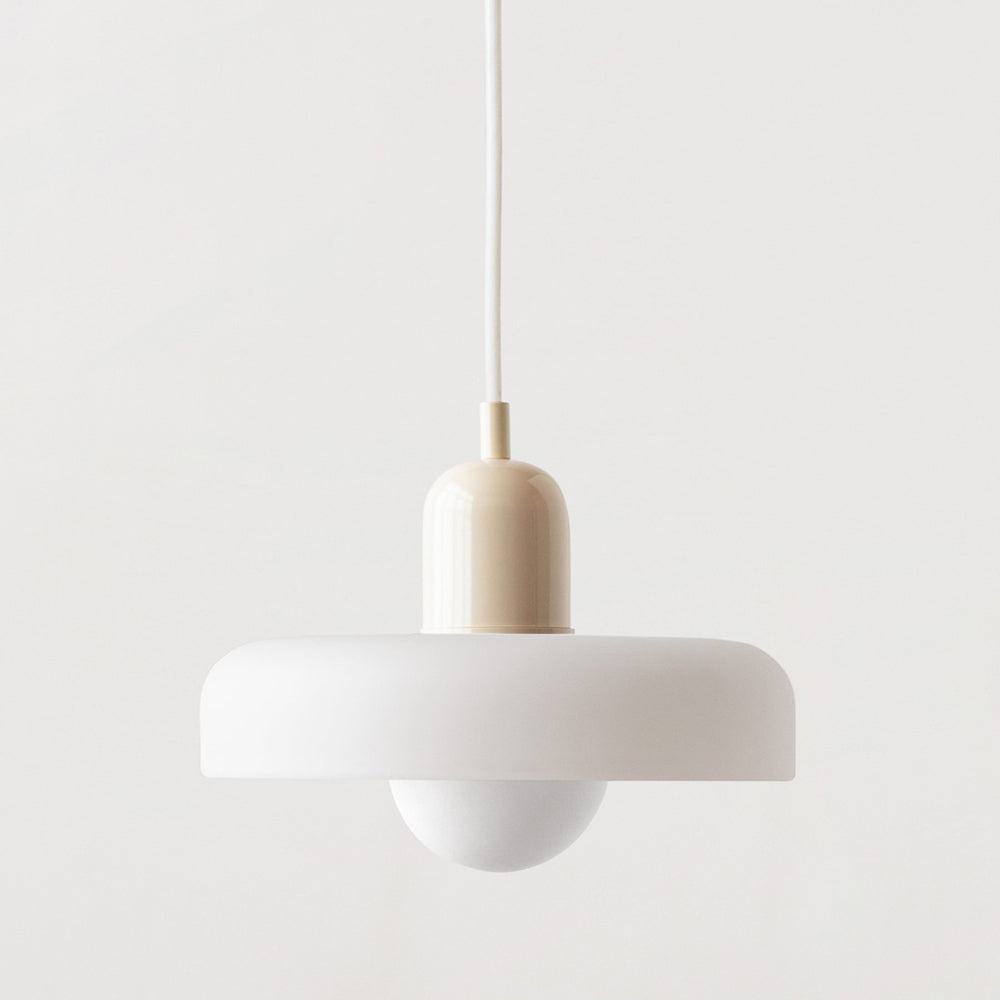 Pendant lamp made of colored glass