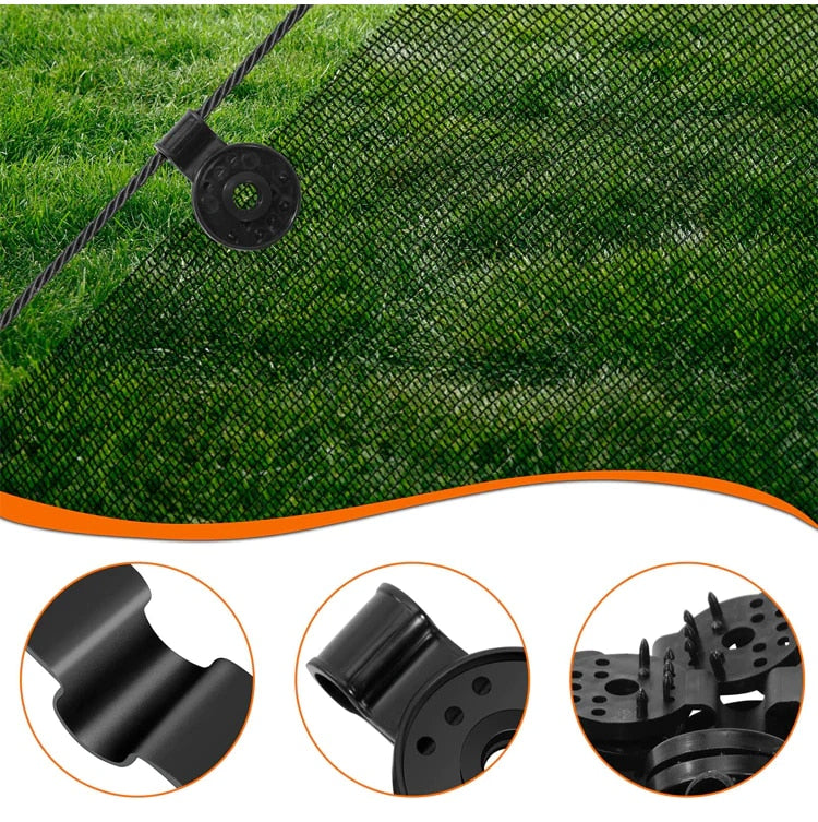 Heavy duty clips for securing nets, canvases and tarpaulins (x20)