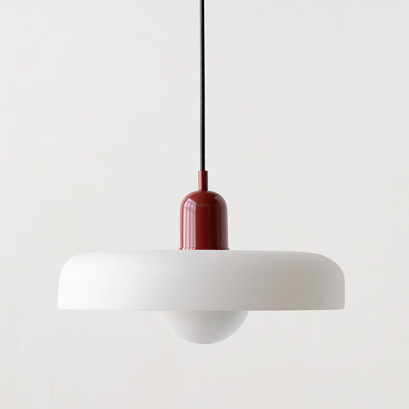Pendant lamp made of colored glass