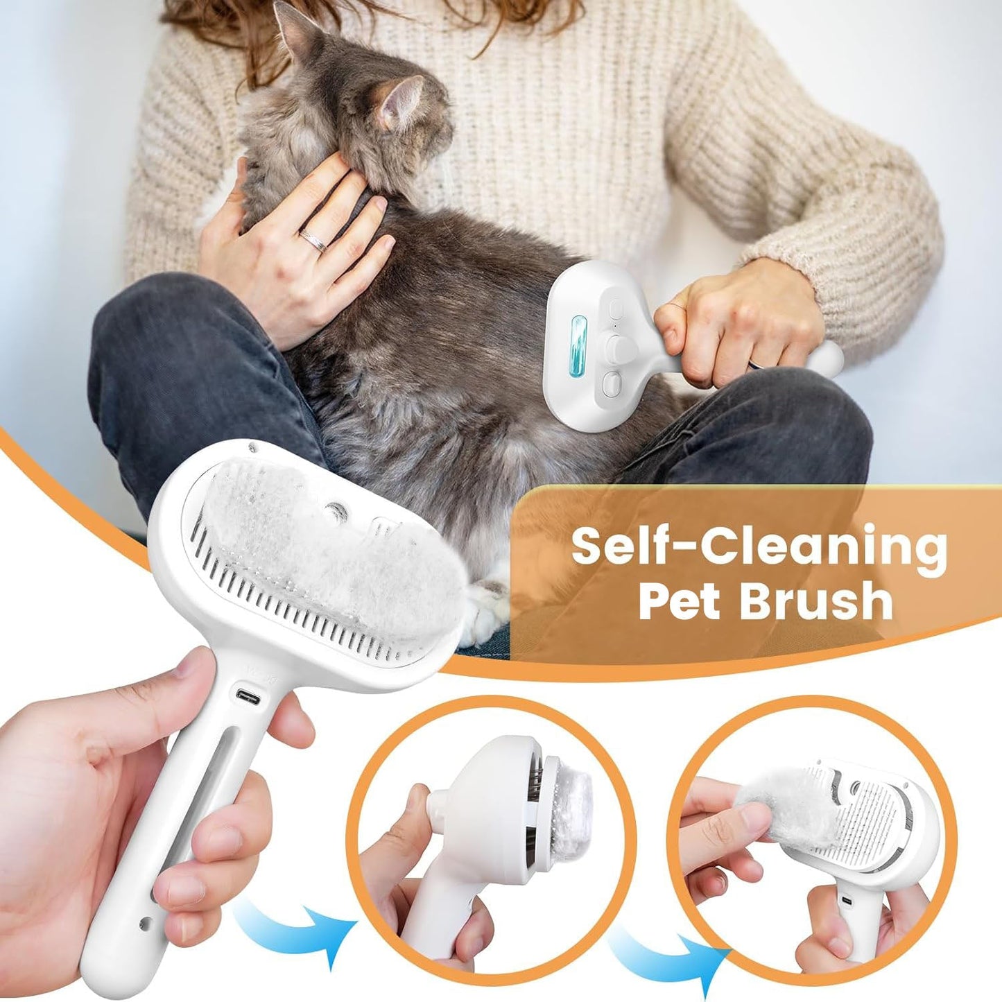 Pawlish Pet Grooming Brush