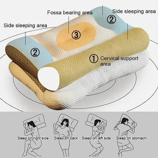 Memory foam pillow for tension-free sleep