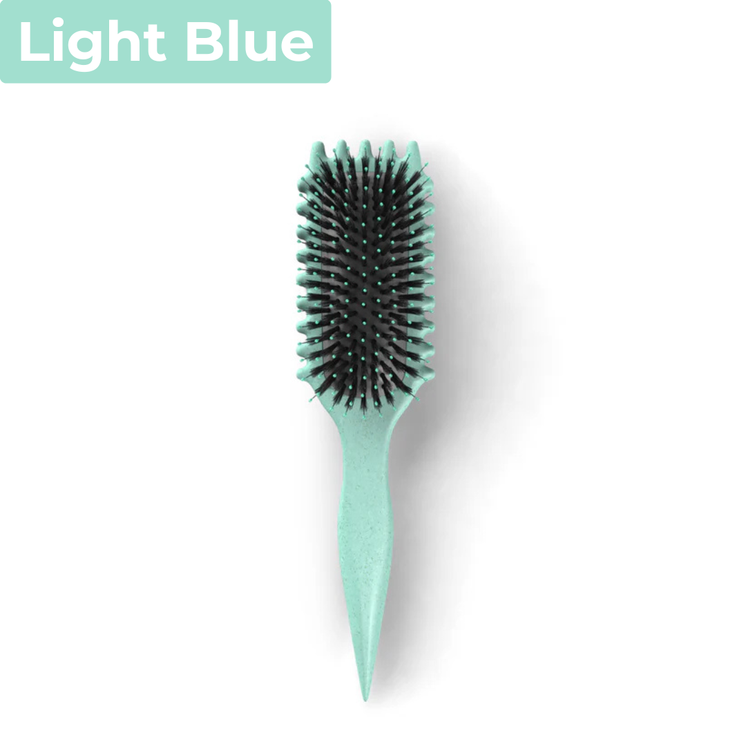 Hair brush for defined curls without frizz