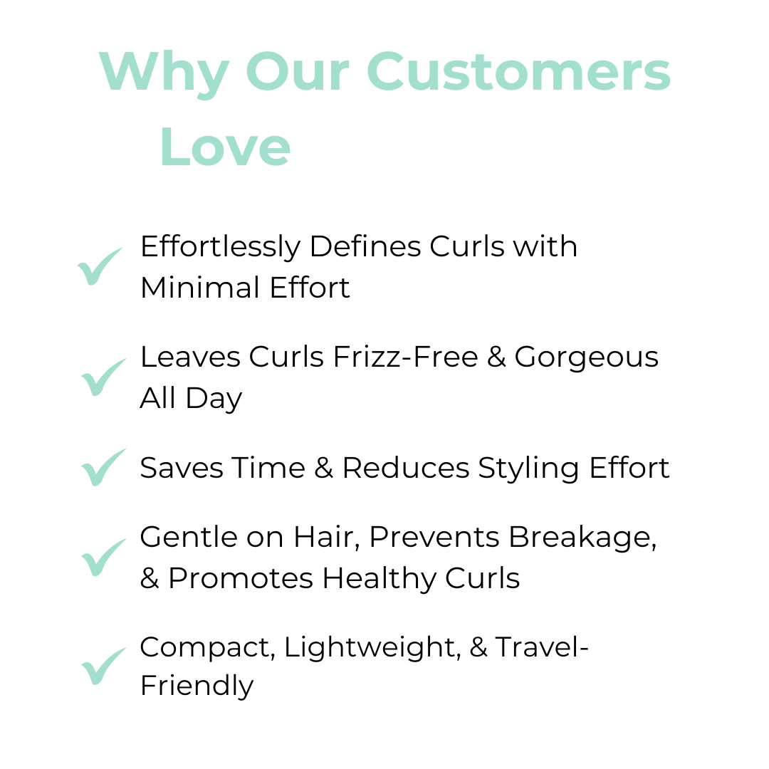 Hair brush for defined curls without frizz