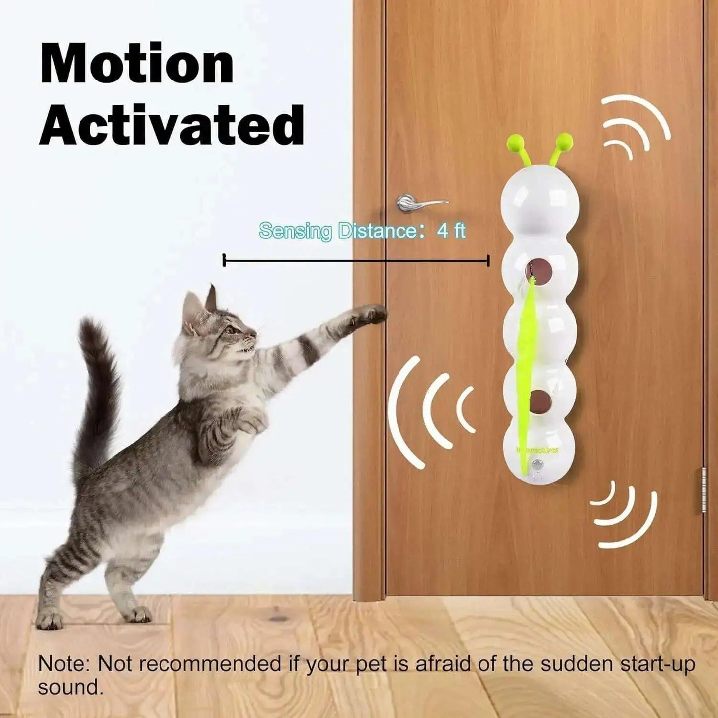 PurrWhirl โ Interactive Cat Toy with Worm Motion