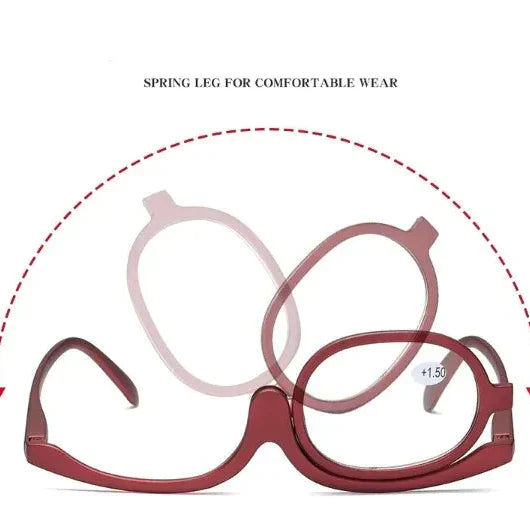 Rotating Makeup Glasses: Precision and Comfort