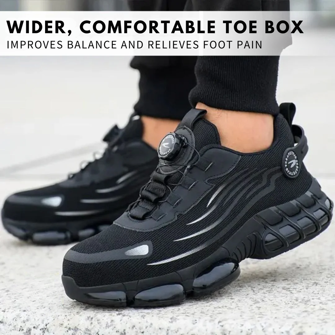SafeStep - ergonomic and pain-relieving safety shoe - certified according to EN ISO 20345