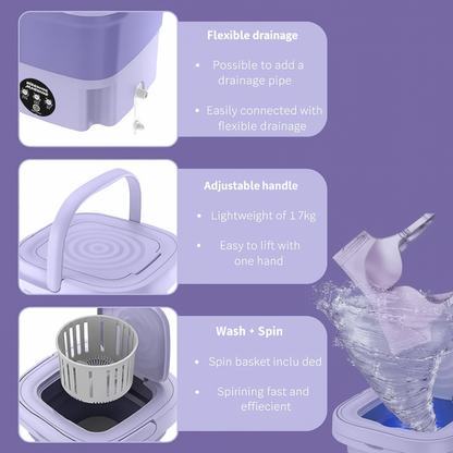 Mini Wachine| Mini Foldable Washing Machine
