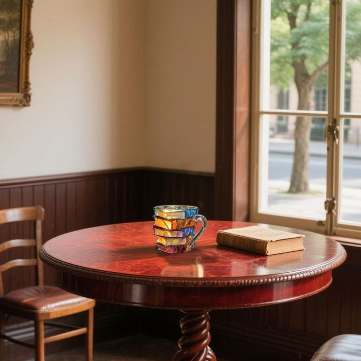 Ręcznie wykonany 3D kubek z napisem Szczęście czytania - oryginalny