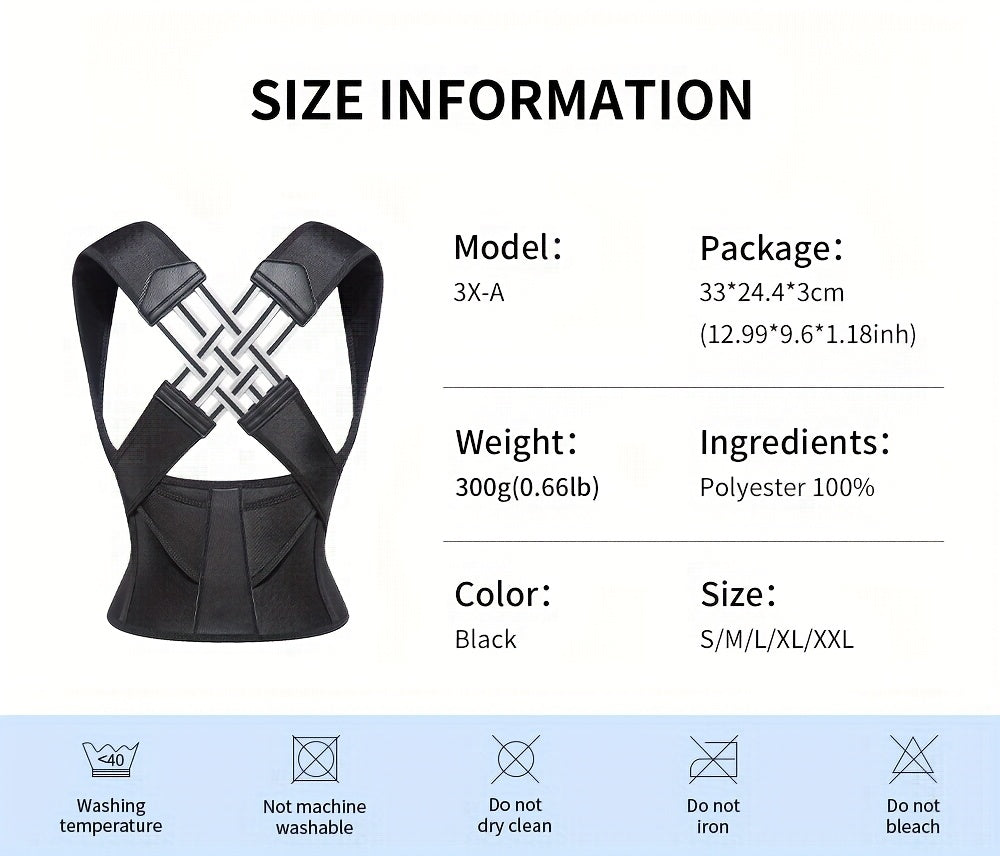 Adjustable Back and Shoulder Posture Corrector (Unisex)
