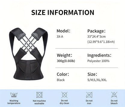 Adjustable Back and Shoulder Posture Corrector (Unisex)