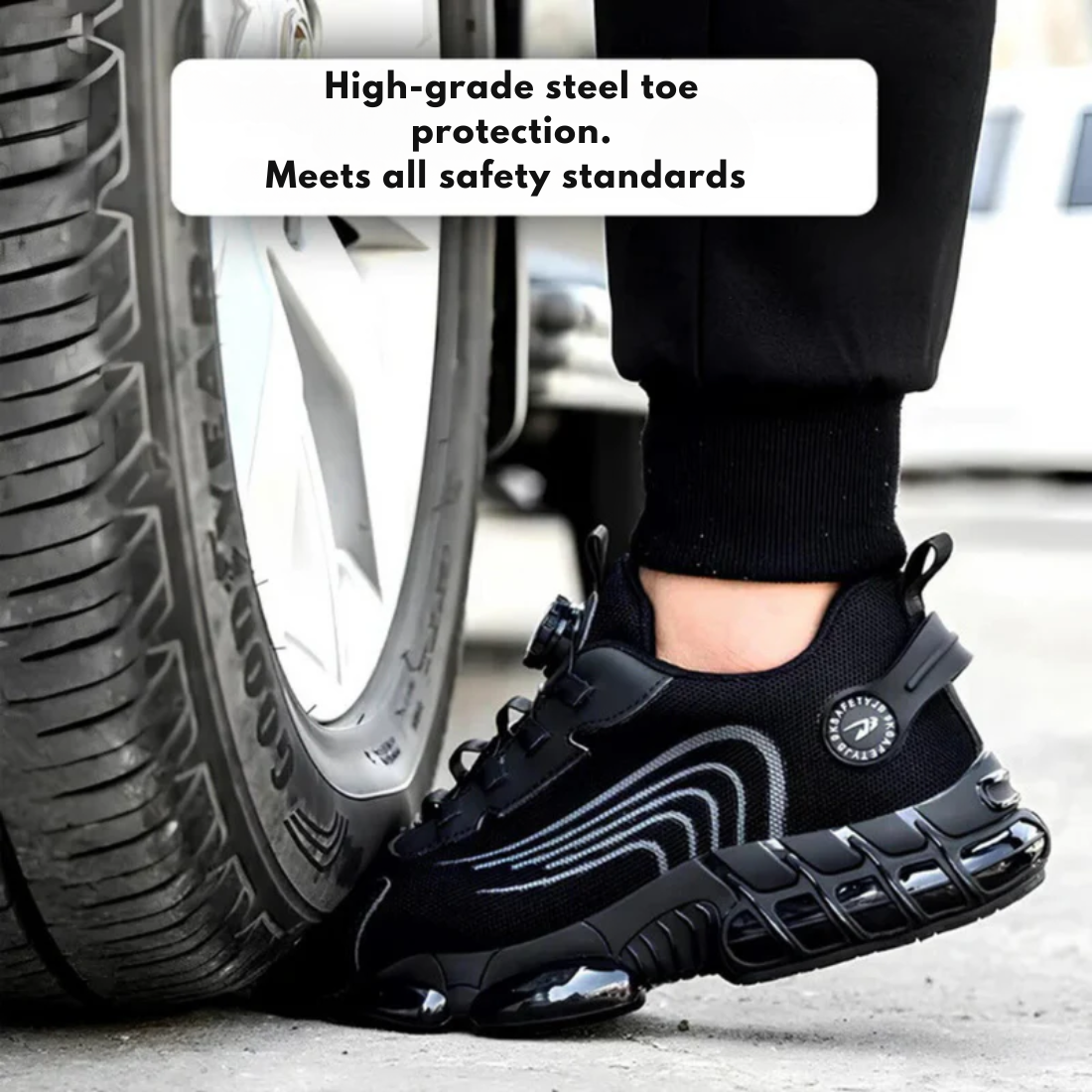 SafeStep - ergonomic and pain-relieving safety shoe - certified according to EN ISO 20345