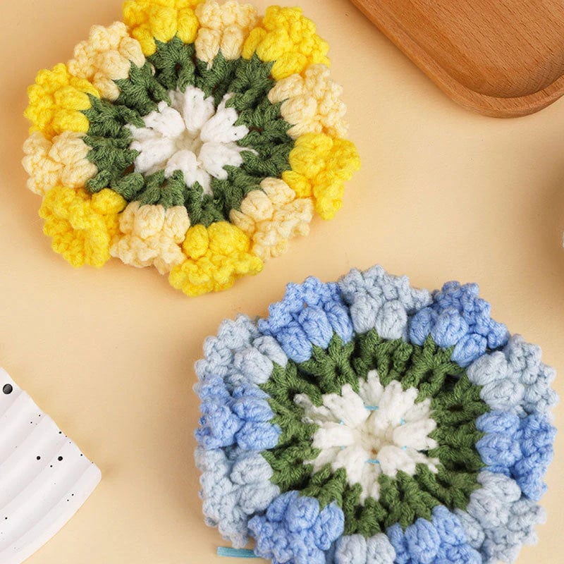 Handmade Diy Lily Of The Valley Coasters-Buy and get a free tutorial book