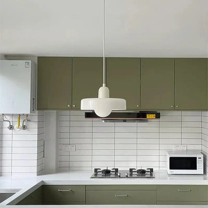 Pendant lamp made of colored glass