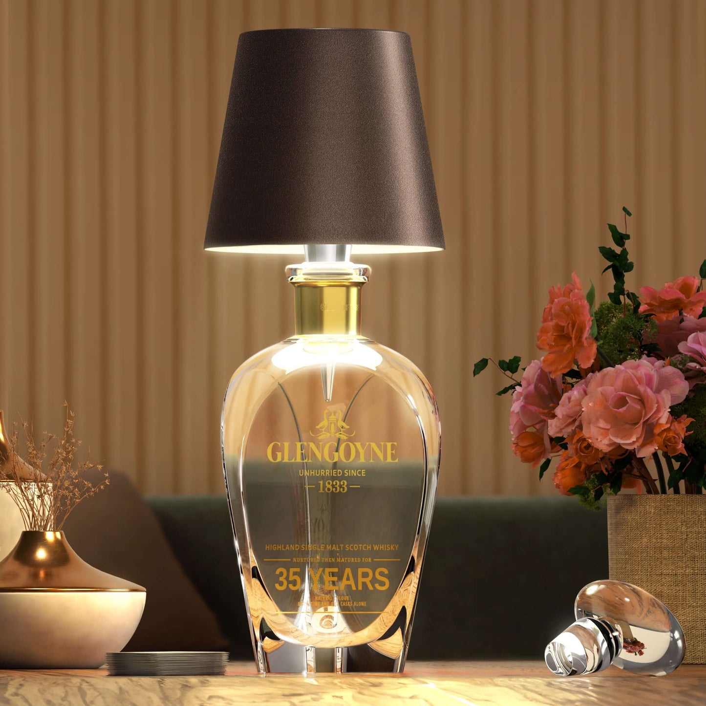 Wireless Bottle Lamp – Elegant and Original Lighting