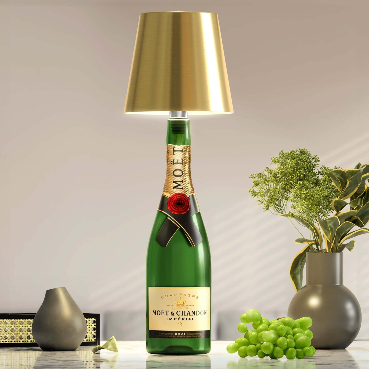 Wireless Bottle Lamp – Elegant and Original Lighting