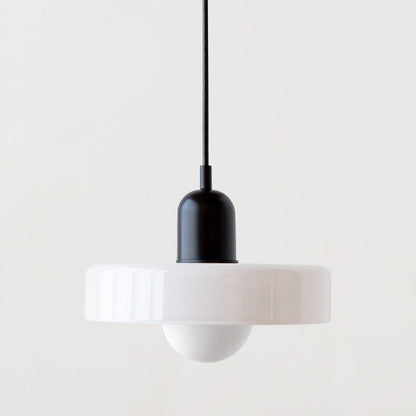 Pendant lamp made of colored glass