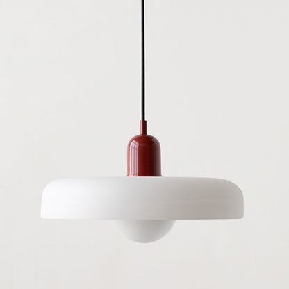 Pendant lamp made of colored glass
