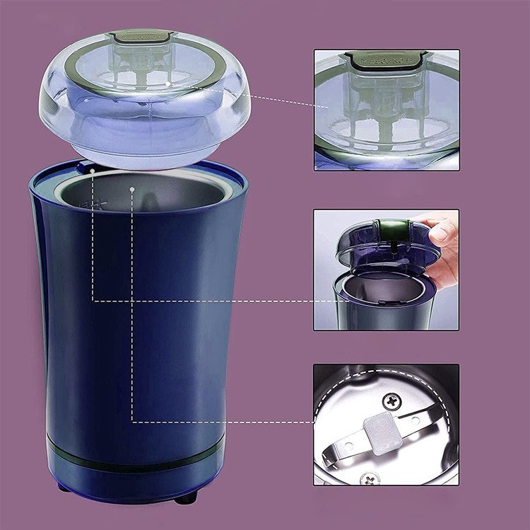 Prepare your food in record time with this electric grinder