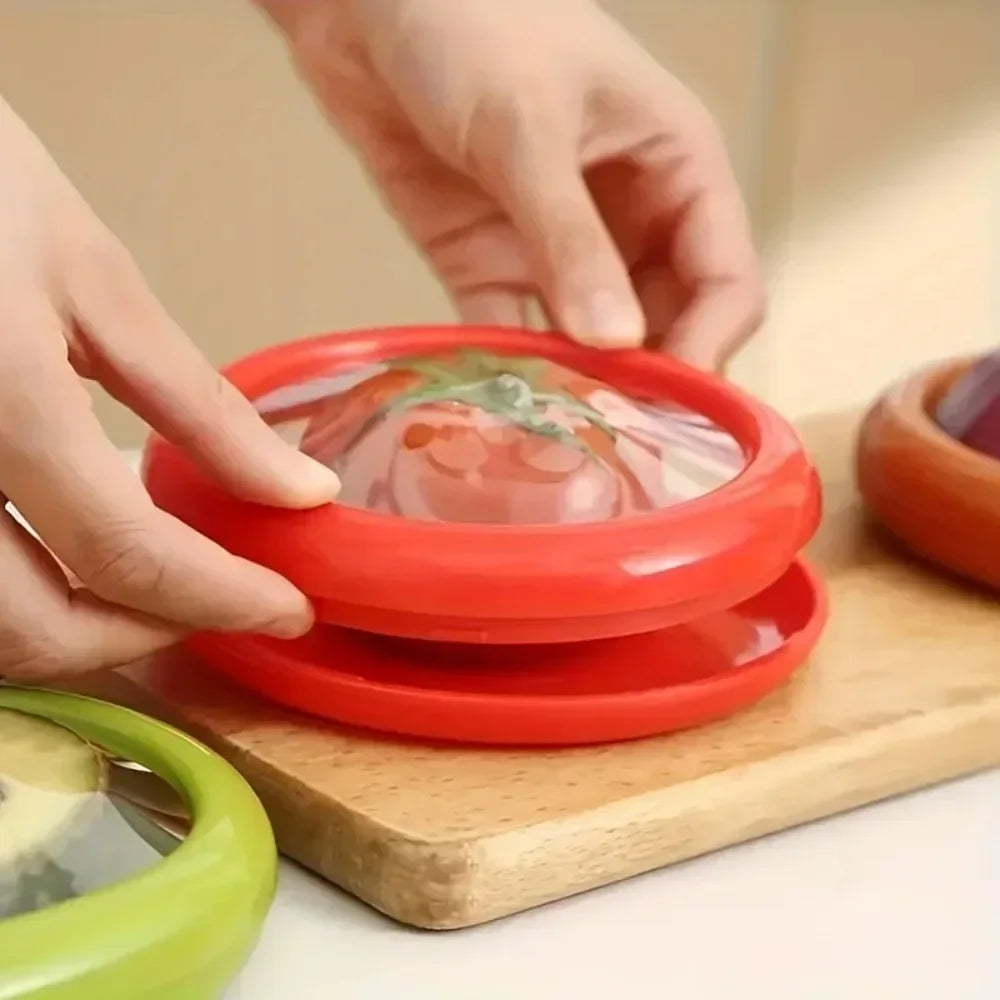 Reusable lids for cut fruits and vegetables (x4)