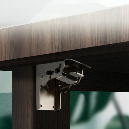 90 Degree Self-Locking Folding Steel Furniture Hinges (x2)